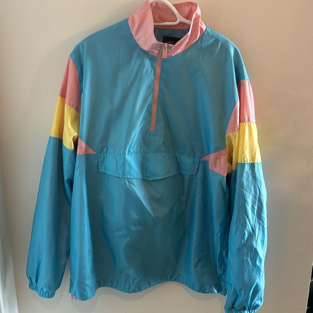Multicoloured windbreaker